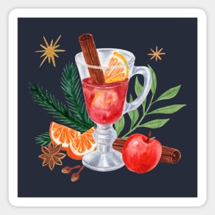 Mulled Wine Watercolor Sticker